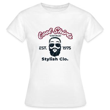 Hipster - T-shirt Femme - blanc - Devant - AI Model Female 172 dark (172cm)