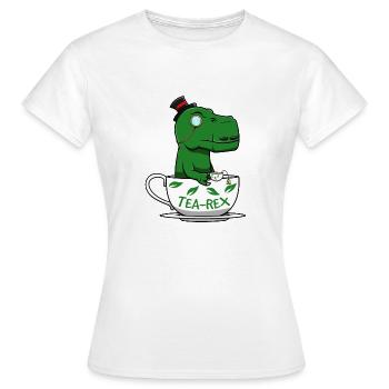 T-rex - Women's T-Shirt - white - Front - AI Model Female 172 dark (172cm)
