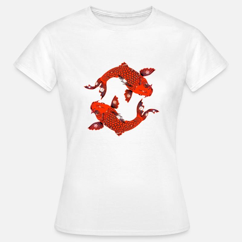Koi Red - Women's T-Shirt - white