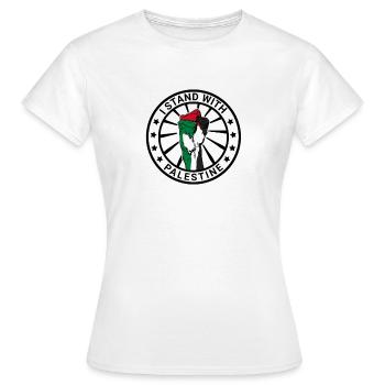 I Stand With Palestine Liberté pour la Palestine - T-shirt Femme - blanc - Devant - AI Model Female 172 dark (172cm)