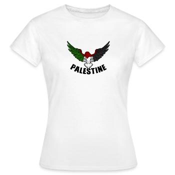 Free Gaza Liberté de Palestine libre pour la Palestine - T-shirt Femme - blanc - Devant - AI Model Female 172 dark (172cm)