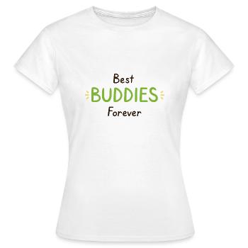 Best Buddies Forever - T-shirt Femme - blanc - Devant - AI Model Female 172 dark (172cm)
