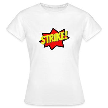 Bowling Strike - Frauen T-Shirt - Weiß - Vorne - AI Model Female 172 dark (172cm)