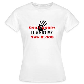 Satire ironie humour sort Halloween - T-shirt Femme - blanc - Devant - AI Model Female 172 dark (172cm)