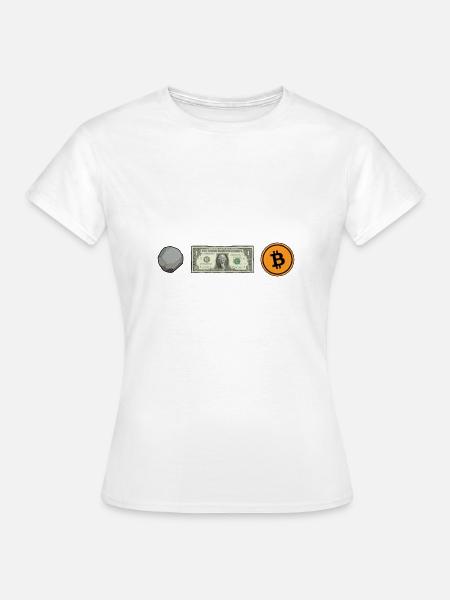 Bitcoin Evolution - Frauen T-Shirt - Weiß