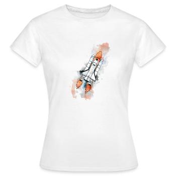 NASA - T-shirt Femme - blanc - Devant - AI Model Female 172 dark (172cm)