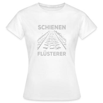 Conducteur de train conducteur de train rail murmure - T-shirt Femme - blanc - Devant - AI Model Female 172 dark (172cm)