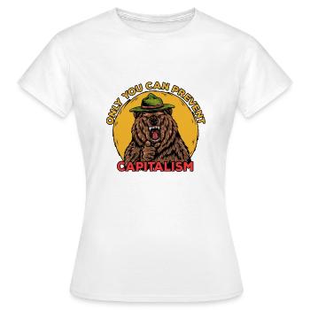 Verhindern Sie Sozialismus Bärenhemd - Frauen T-Shirt - Weiß - Vorne - AI Model Female 172 dark (172cm)