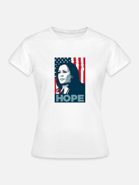 Kamala Harris Hoffnung - Frauen T-Shirt - Weiß