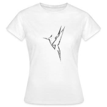 origami - T-shirt Femme - blanc - Devant - AI Model Female 172 dark (172cm)