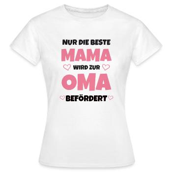 Oma Beförderung - Frauen T-Shirt - Weiß - Vorne - AI Model Female 172 dark (172cm)