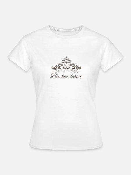 Bücher lesen - Frauen T-Shirt - Weiß
