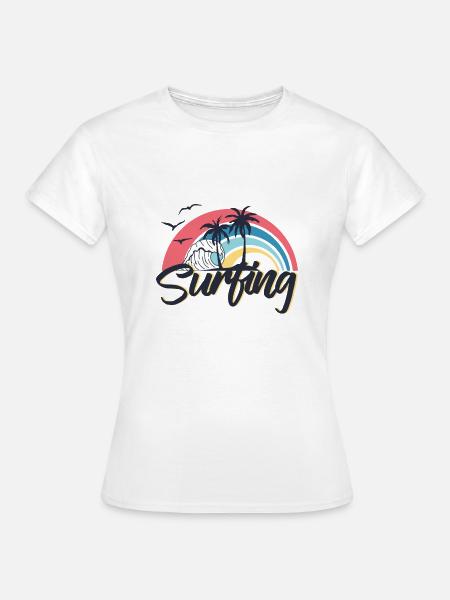Surfing - Frauen T-Shirt - Weiß