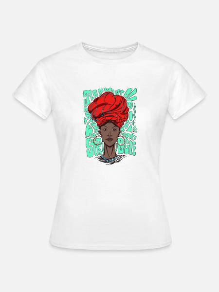 Kultur der schwarzen Frau - Frauen T-Shirt - Weiß