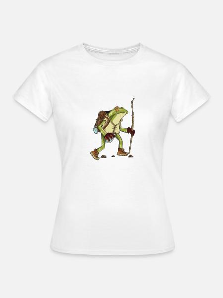 Wanderfrosch - Frauen T-Shirt - Weiß