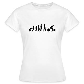 Deadlift Haltérophilie Powerlifting Snatch Fitness - T-shirt Femme - blanc - Devant - AI Model Female 172 dark (172cm)