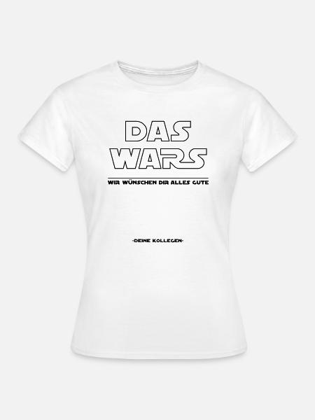 Das Wars Alles Gute Abschied Kollege - Farbwechsel - Frauen T-Shirt - Weiß