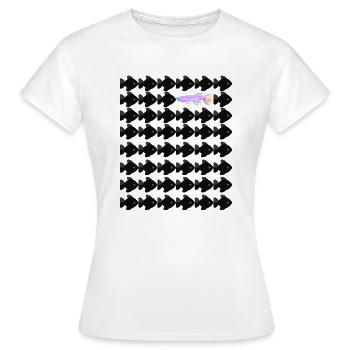 Swim against the stream - Women's T-Shirt - white - Front - AI Model Female 172 dark (172cm)