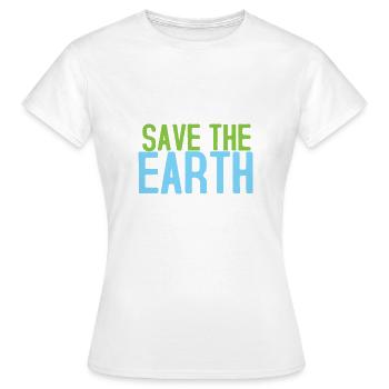 Nachhaltigkeit - Frauen T-Shirt - Weiß - Vorne - AI Model Female 172 dark (172cm)