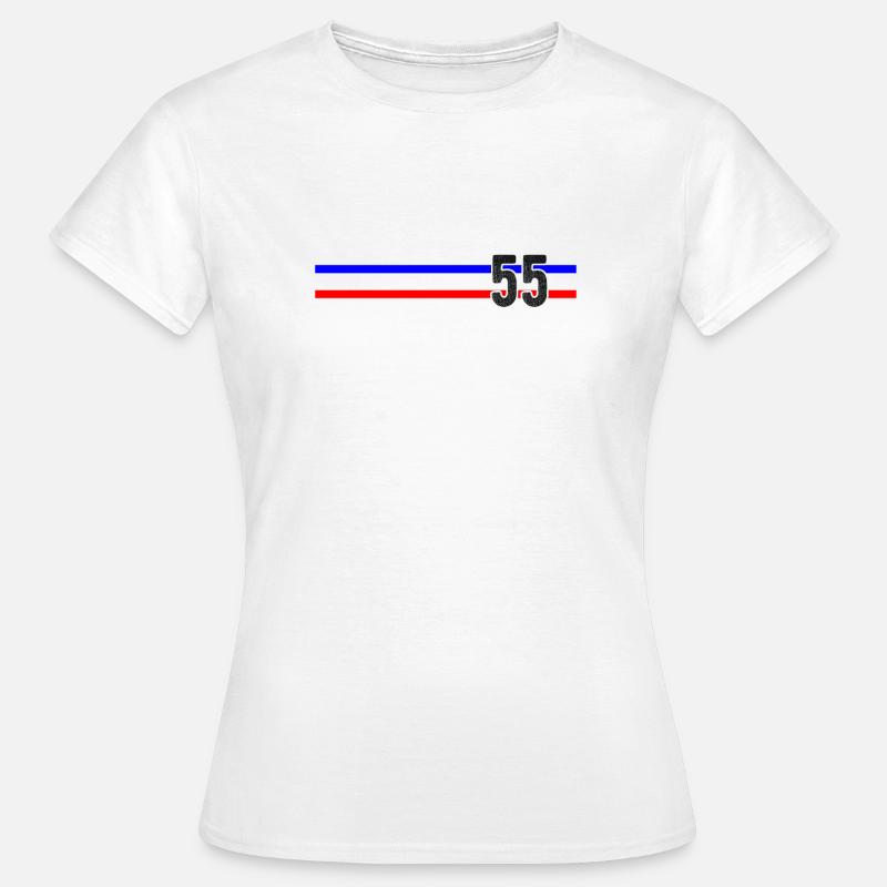 Fifty Five and Counting Tri-stripe - Women's T-Shirt - white
