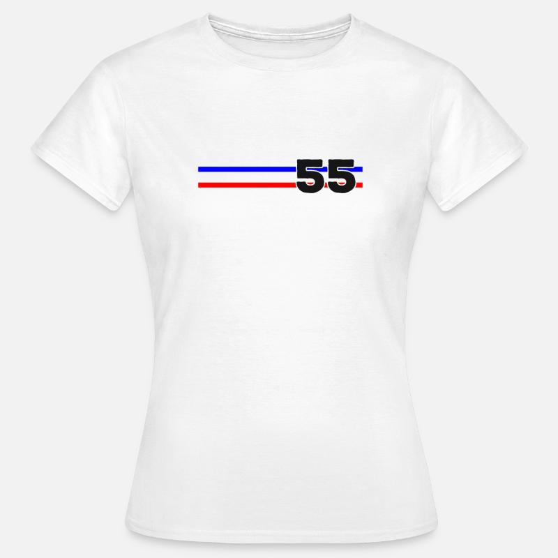 Fifty Five and Counting Tri-stripe - Women's T-Shirt - white