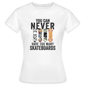 Skateboard skateboards - T-shirt Femme - blanc - Devant - AI Model Female 172 dark (172cm)