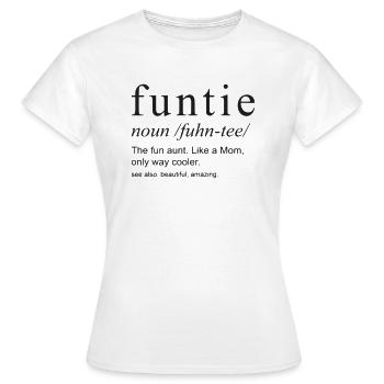 funtie la tante amusante comme une mère seule maman refroidisseur - T-shirt Femme - blanc - Devant - AI Model Female 172 dark (172cm)