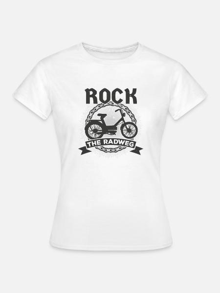 Mofafahrer Mofafahren Mofa Mokick Moped - Frauen T-Shirt - Weiß