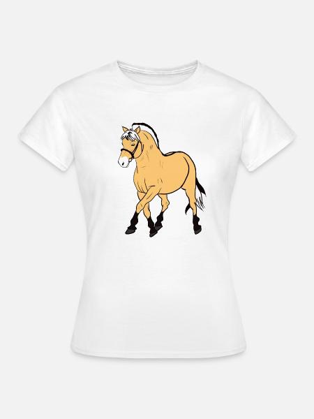 Fjordpferd Pony - Frauen T-Shirt - Weiß