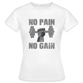 Workout - Women's T-Shirt - white - Front - AI Model Female 172 dark (172cm)