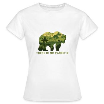 Nachhaltigkeit - Frauen T-Shirt - Weiß - Vorne - AI Model Female 172 dark (172cm)