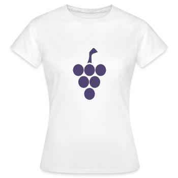 Vigne pour raisins et vignes amis design - T-shirt Femme - blanc - Devant - AI Model Female 172 dark (172cm)