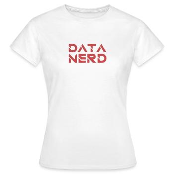 "Data Nerd Data Science | Data Scientist" - Frauen T-Shirt - Weiß - Vorne - AI Model Female 172 dark (172cm)
