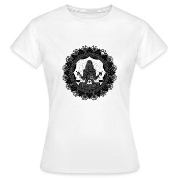 Balance, signe du zodiaque Balance - T-shirt Femme - blanc - Devant - AI Model Female 172 dark (172cm)