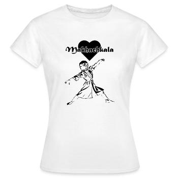 Love Makhachkala Dagestan Lesginka Papacha - Frauen T-Shirt - Weiß - Vorne - AI Model Female 172 dark (172cm)