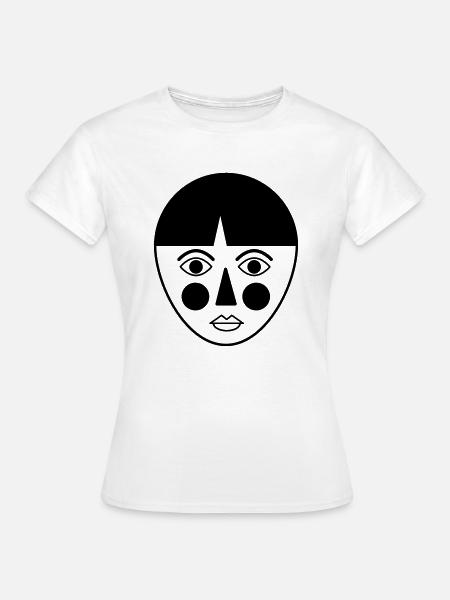 face - Frauen T-Shirt - Weiß