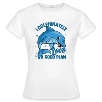 Dauphin Dauphin Dauphin - T-shirt Femme - blanc - Devant - AI Model Female 172 dark (172cm)