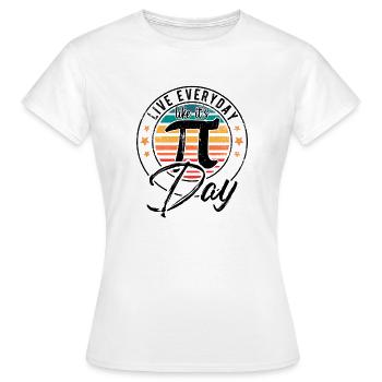Sweet Pi Day 3.14 - Pi Day - Cadeau Happy Pi Day - T-shirt Femme - blanc - Devant - AI Model Female 172 dark (172cm)