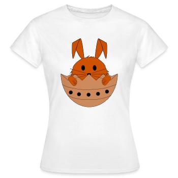 Lapin de Pâques - T-shirt Femme - blanc - Devant - AI Model Female 172 dark (172cm)
