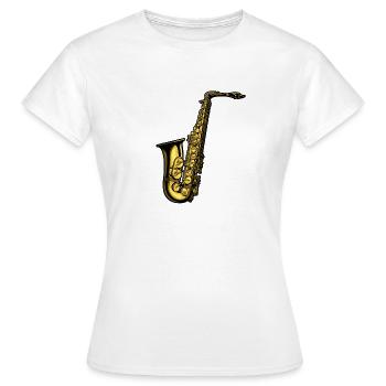 Spielmannszug Fanfarenzug Saxophone Saxophone - T-shirt Femme - blanc - Devant - AI Model Female 172 dark (172cm)