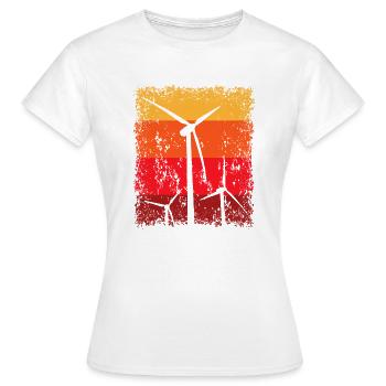 Windenergie Windkraft Windkraftanlage Windrad - Frauen T-Shirt - Weiß - Vorne - AI Model Female 172 dark (172cm)