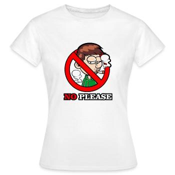 Fumer, non s’il vous plaît - Journée mondiale sans tabac - T-shirt Femme - blanc - Devant - AI Model Female 172 dark (172cm)