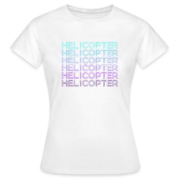Hubschrauberpilot Luftfahrt Retro - Frauen T-Shirt - Weiß - Vorne - AI Model Female 172 dark (172cm)