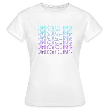 Monocycle Monocycle Rétro - T-shirt Femme - blanc - Devant - AI Model Female 172 dark (172cm)