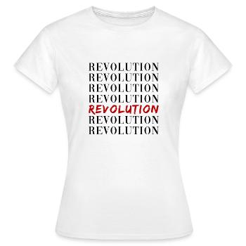 Revolution - Frauen T-Shirt - Weiß - Vorne - AI Model Female 172 dark (172cm)
