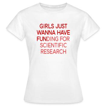 Women's Scientist Stem Girls Research Fund - Women's T-Shirt - white - Front - AI Model Female 172 dark (172cm)