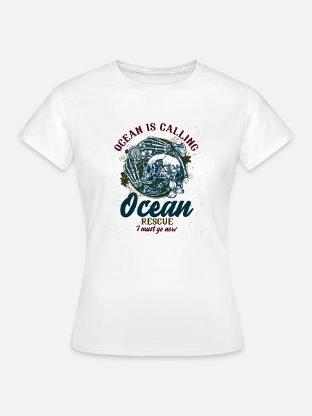 Ocean Calling - Frauen T-Shirt - Weiß