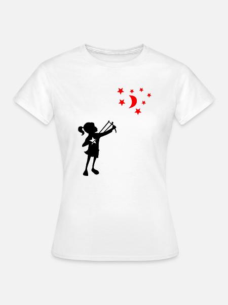 Banksy Zwille - Frauen T-Shirt - Weiß