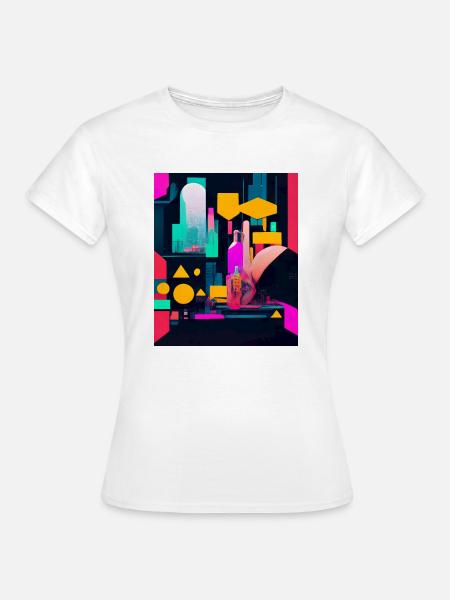 Cyber City - Frauen T-Shirt - Weiß