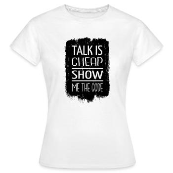 infirmière informatique fille étudiante en informatique - T-shirt Femme - blanc - Devant - AI Model Female 172 dark (172cm)